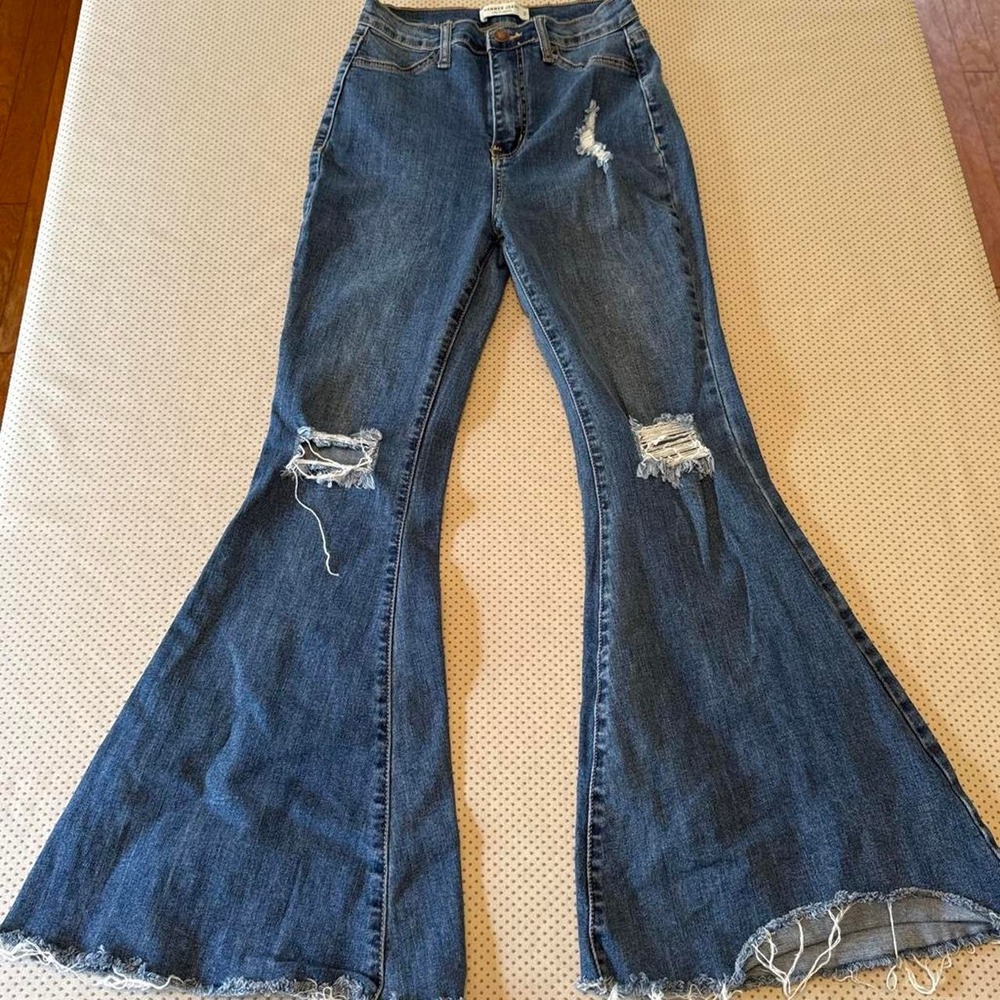 Y2K Hammer Jeans Los Angeles High Rise SUPER Flare Jeans Size 3